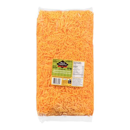 2.5kg Bulk Shredded Medium Cheddar