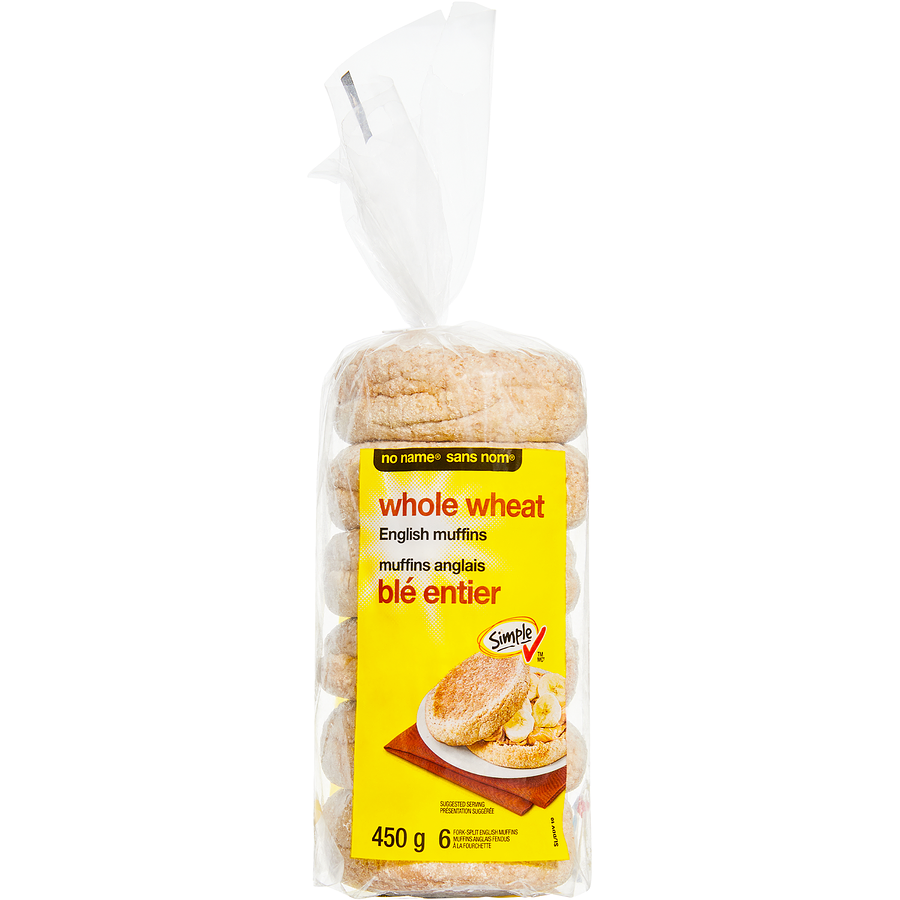 No Name Whole Wheat English Muffin - Pack of 6